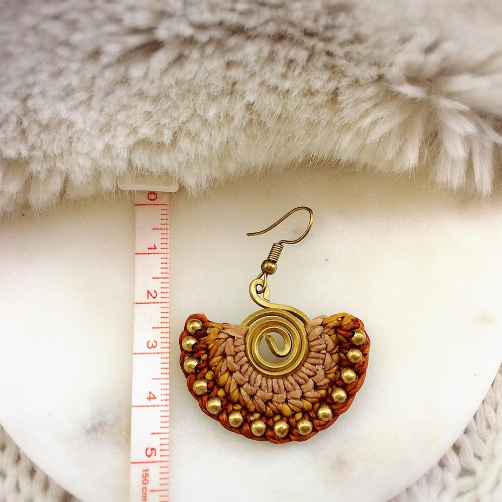 BOHO Brown Earring - Picture 6 of 7